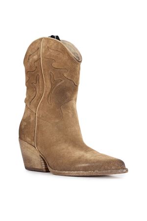 Camel Suede Texan Boot ELENA IACHI | E2016VELOURCAMEL